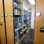 Medical institute library high density automatic shelving