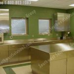 Medical modular stainless casework hospital steel millwork movable cabinets tables surgery