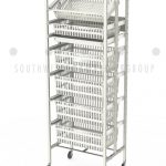 Medical supply basket racks mobile shelving e 1 7
