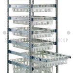 Medical supply cart drawers storage