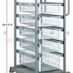 Medical supply carts baskets heavy duty tower medassets