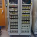 Medical supply chain carts doors plastic bins