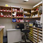 Medication compound shelving rx drug processing casework cabinets