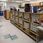 Medication storage cabinets hospital counter shelving
