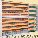Metal file shelving stacking record storage racks