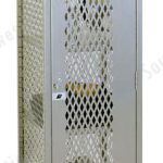 Metal heavy duty viewable lockers steel cage adjustable inside