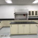 Metal lab casework fume hood