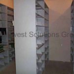 Metal office filing storage shelves