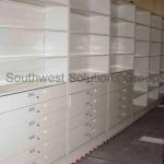 Metal office storage shelving drawers