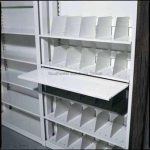 Metal office storage shelving pullout shelf