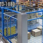 Mezzanine handrails safety railing upper floor storage