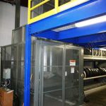 Mezzanine material lift parts elevator transferring inventory vertically