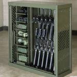 Military armory storage weapons cabinet gun locker