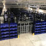 Military mezzanine storage shelving