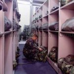Military readiness storage shelving space savers