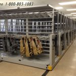 Military rig rack compact mobile shelving storage hangers
