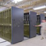 Military weapons storage high density shelving