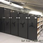 Mobile archive storage high density library shelving