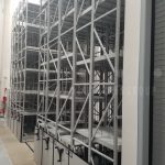 Mobile high bay warehouse shelving industrial storage