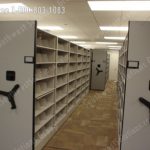 Mobile high capacity compact storage file shelving