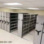 Mobile high density school textbook room storage