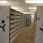 Mobile high density shelving file storage
