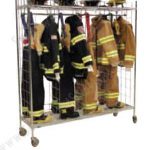 Mobile ready rack fire gear storage