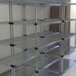 Mobile storage shelving for freezer cooler refrigerated storage warehouse systrems