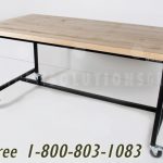 Mobile tech lab bench table on casters