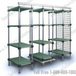 Mobile wire shelving rack storage shelves