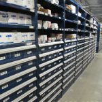 Modular cabinets drawers shelving industrial parts storage