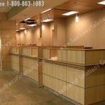 Modular movable casework reception area millwork cabinetry furniture