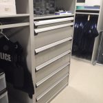 Modular police supply cabinet gear storage