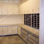 Modular pre fabricated casework cabinets adjustable millwork counter storage units