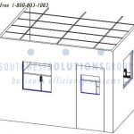 Modular wall lab stand alone casework