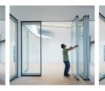 Movable glass partition wall system