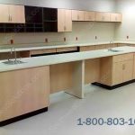 Movable modular greenguard lab casework sink units closed cabinets base uppers phenolic chemical resistan worksurface tx ok ar ks tn