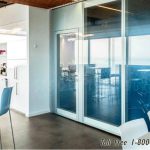 Moveable glass partitions