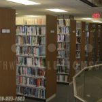 Moving loaded library shelves on carpet