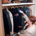 Musem hanging garment clothes storage cabinets