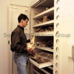 Museum air tight cabinets artifact racks