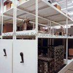 Museum artifact furniture racks compact shelves