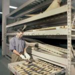 Museum artifact racks storage