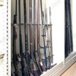 Museum artifact rare weapon gun collection cabinet rack long spear storage