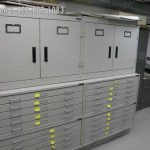 Museum cabinet drawers doors sealed storage system vault photo system