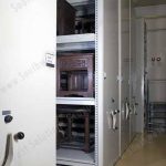 Museum cabinet furniture high capacity compact storage system