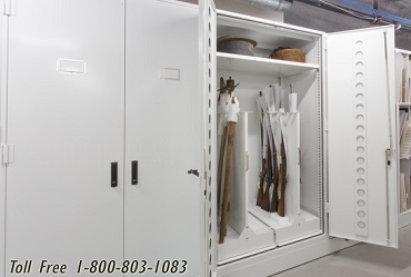 museum cabinet historic weapon storage