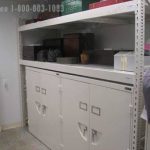Museum cabinet silver storage under wide span rack archives collection artifacts antiques historical