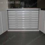 Museum cabinet with large drawers artifact collection storage air tight rack doors