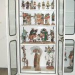 Museum cabinet with visual storage doors artifact collection rack